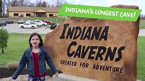 Your kids will love this underground experience! Indiana Caverns is the largest cave in Indiana and includes an underground adventure with Ice Age bones, a 35-foot waterfall, and a boat ride. | Indiana Caverns