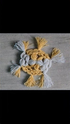 Handmade macrame table mat craft PART 1 making