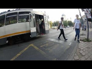 Street View of Bucharest in Autumn 2025 🍂 | Trams & Golden Leaves Part 41