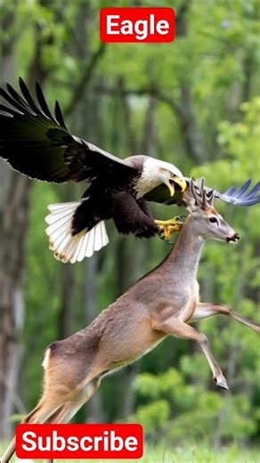Eagle Hunting Deer | eagle | Unbelievable Nature Scene #youtubeshorts #short