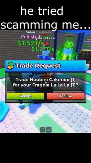 Poor Bacon Meets Scammer in Escape Tsunami For Brainrots #roblox #stealabrainrot