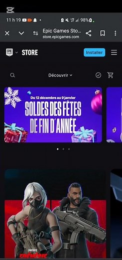 Comment installer epic games et fortnite sur téléphone