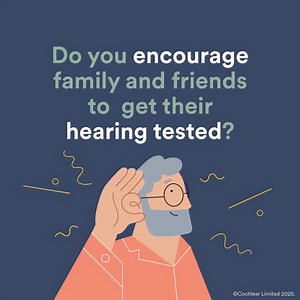 3.7K views · 44 reactions | Did you know untreated hearing loss can impact your brain health, social life, and even safety? A simple hearing test can make all the difference! Find out more about our hearing solutions and the rehabilitation resources we have on our website today. https://bit.ly/3Xzu49n | Cochlear Americas | Facebook