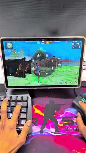 Pc❌mini mobile setup ✅Free Fire Gaming Keyboard|⌨️🖱📱GG Mouse Pro #freefire #mixpro #ggmousepro