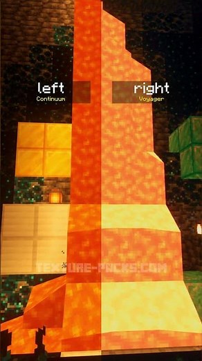 Minecraft Shaders: Continuum or Voyager? #shorts