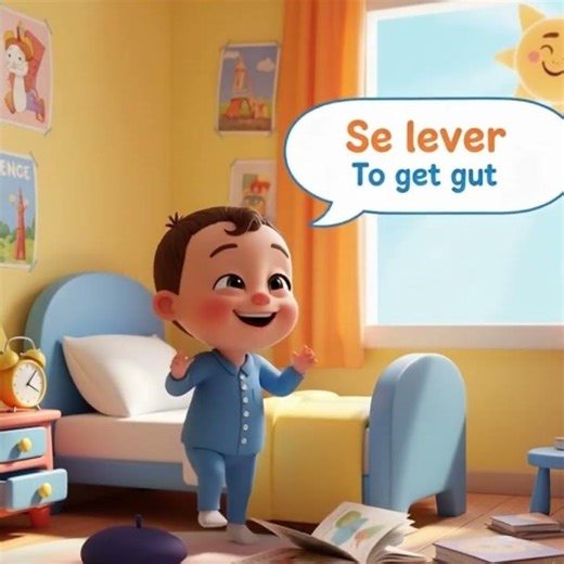 Se lever — To get up | 3D French Daily Activity