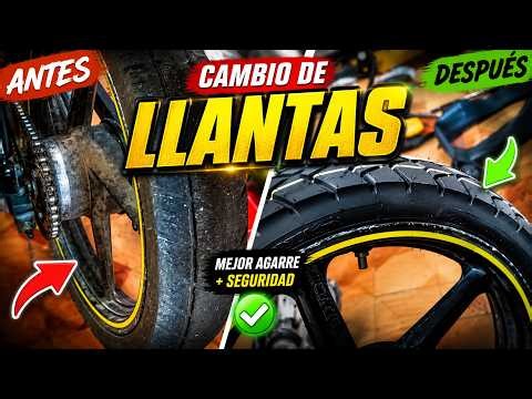 🔥 Cómo Cambiar las Llantas de tu Moto Fácil y Rápido | Mecanica para Principiantes