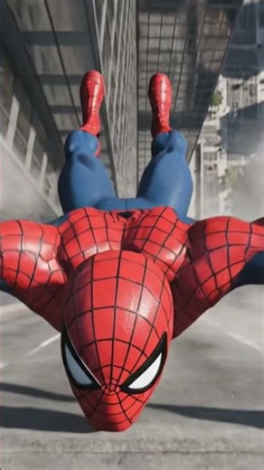 Spider-Man reaches out and tries to activate his web shooter with his hand but it doesn’t open