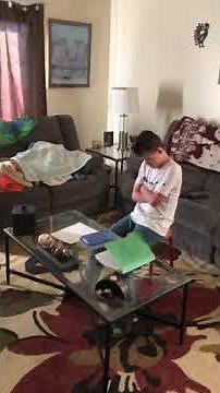 Charlie gets mad because he hast to do his summer school homework