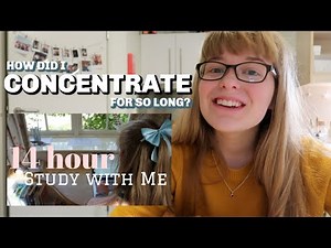 How to Maintain Concentration (for as long as 14 hours!)