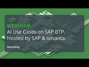 Webinar: AI Use Cases on SAP BTP