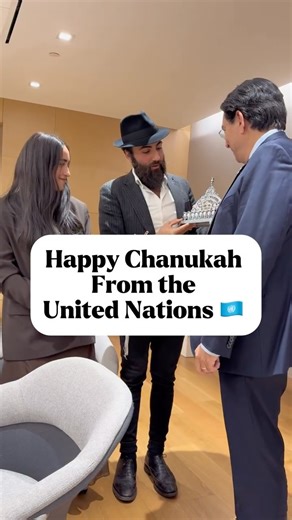 Raizel and Daniel Namdar on Instagram: "An honor to meet @danny.danon ambassador of Israel to the UN- a voice of truth amongst a house of lies. How befitting for it to be on Chanukah, the festival of lighting darkness with even one candle of light- literally what he does. Thank you for being a voice of truth. Video credit @kosherguru"