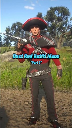 Best Red Outfit Ideas For RDO 🤠 #rdr2 #rdo #outfits #redoutfits