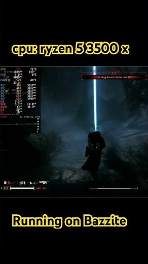 Helldivers 2 in bazzite with an nvidia graphics card #pcgaming #nvidiageforce #bazzite #linux