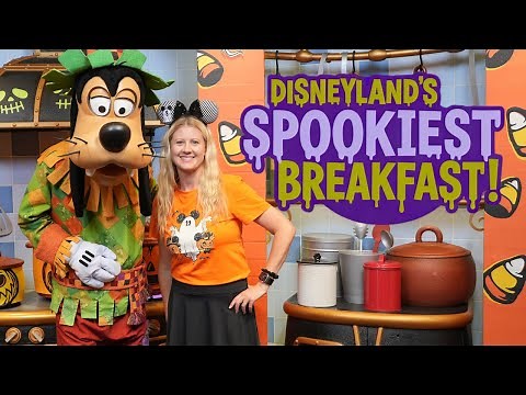 ✨ Disneyland’s Spookiest Breakfast at Goofy’s Kitchen | Halloween Character Dining ✨
