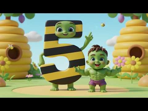 Counting 1–10 with Baby Hulk | Numbers Song for Kids | Learn to Count Cartoon Adventure 💚🔢🎵