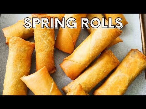Authentic Chinese vegetable spring rolls