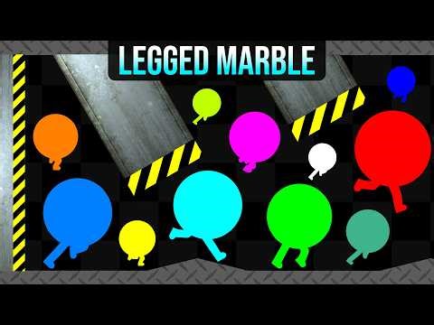 Shutter Crush - Survival Legged Marble Race in Algodoo