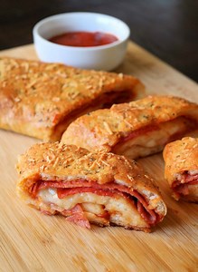 Easy Homemade Stromboli (2-Ingredient Pizza Dough) - Kindly Unspoken