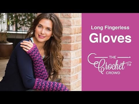 Crochet Long Wristers | EASY | The Crochet Crowd