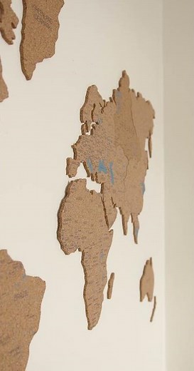 Map of Canada USA Posted on a Wall #worldmap #geography #canadamap #facts #mapguide #history #gkquiz