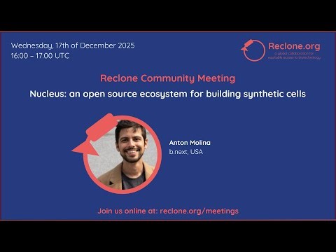 Nucleus: an open source ecosystem for building synthetic cells - Anton Molina