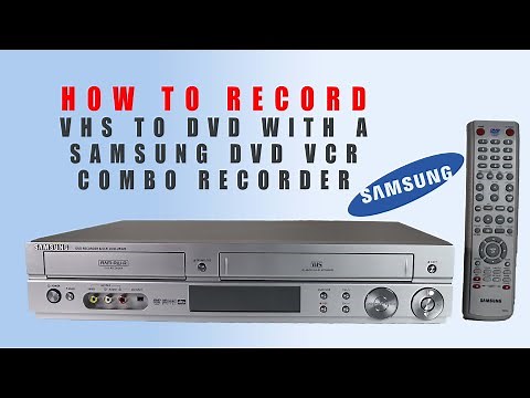 How To Record VHS To DVD With a Samsung DVD VCR Combo Recorder | 2 Way Dubbing DVD-VR320
