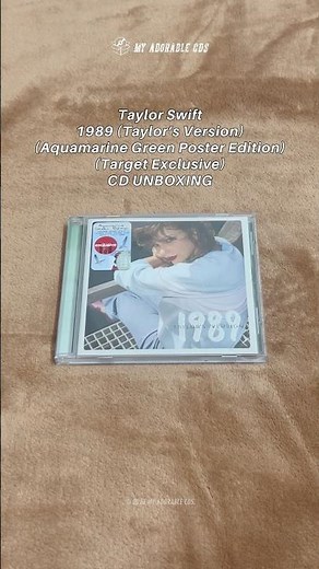 Unboxing Taylor Swift - 1989 (Taylor’s Version) (Aquamarine Green Edition) CD #taylorswift #1989 #cd