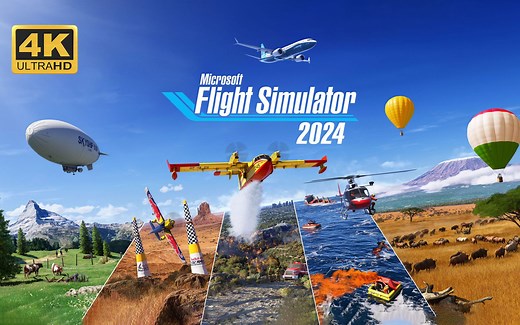 【微软飞行模拟2024】4K 最高画质 生涯模式 全流程攻略 真实模拟飞行游戏 - Micosoft Flight Simulator 2024