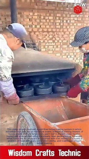 Baking Bread Inside Individual Iron Pots Over a Firewood Cart: The Most Unique Wood-Fired Bread Oven