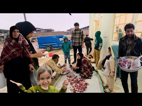 A Rainy Day and Najmeh’s Memories | Distributing Lamb Meat in the Village by the Peren Family