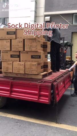 A new shipment in beginning of horse year!#360digitalprinter #TUGE #sock printer