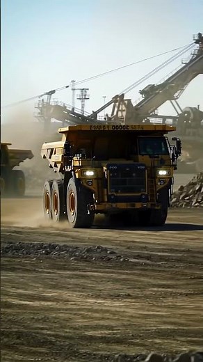 Giant Mining Trucks in Action: Raw Power of Heavy Equipment! 🚧