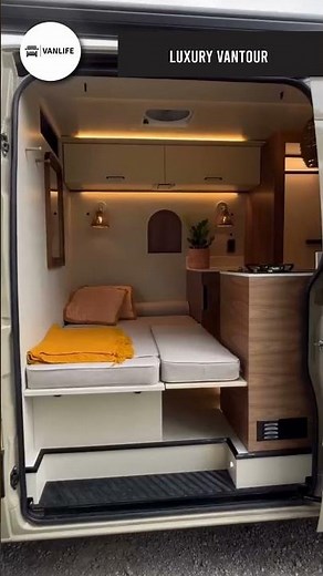 FULL VANTOUR The Most “Beach Villa” Van Tour Ever #shorts #vanlife #vanconversion