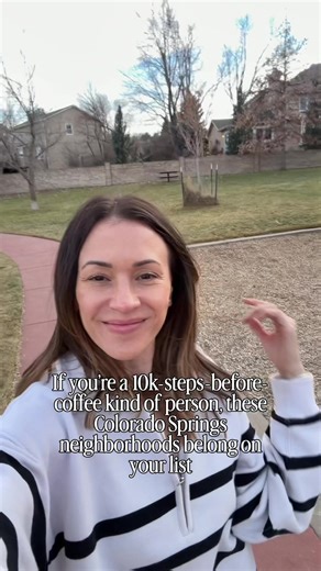 If you’re a 10k-steps-before-coffee kind of person, these Colorado Springs neighborhoods are built for daily walking, trail access, and long routes without hopping in the car. • Patty Jewett / Old North End Established sidewalks, connected street grids, and nearby parks make longer, steady walks easy and consistent. • The Farm Miles of internal trails, sidewalk loops, and open space woven throughout the neighborhood make it ideal for daily movement. • Flying Horse Wide sidewalks, long internal p