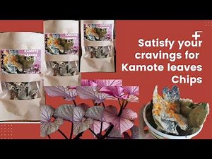 Introducing "KAMOTE LEAVES CHIPS"Crunchy na Healthy pa!