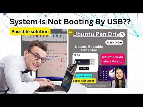Laptop PC Boot From USB Several Problem And Solution / How to boot system by usb pen drive