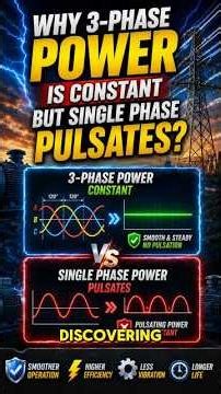 Why 3-Phase Power Is Constant but Single Phase Pulsates?