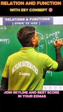 Relation and functions demo class 🎯