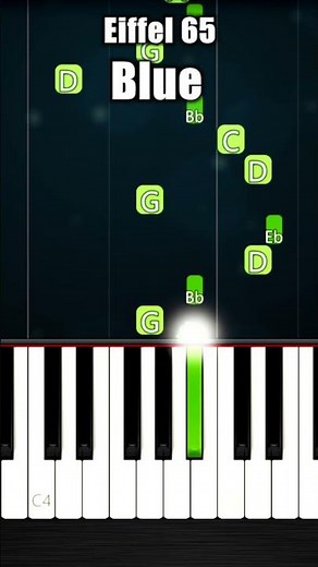Eiffel 65 - Blue - BEGINNER Piano Tutorial