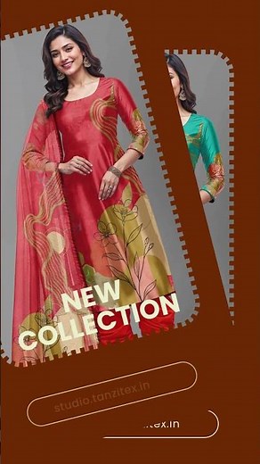 Front & Dupatta Matching Digital Design Collection | Ready-to-Print Designs by Tanzitex Studio