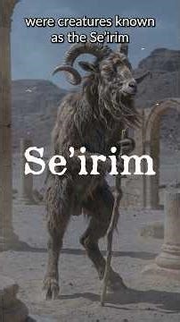 Ancient Jewish Goat Creature Stalking the Deserts of the Middle East! #paranormal #funfacts #scary