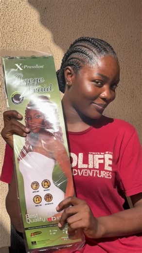 Hairstylist in Ilorin on Instagram: "Stitch braids with just a pack of the Xpression Agege Braids in color 1 @xp4you #xpression #xpressionhair #xp4you #ilorinhairstylist #hairstylist #fypシ #fyp #explorepage"