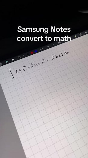 Samsung Notes: Convert Handwritten Notes to Math