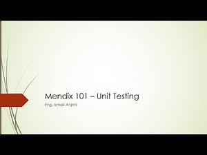 066 - Mendix Platform - Unit Testing