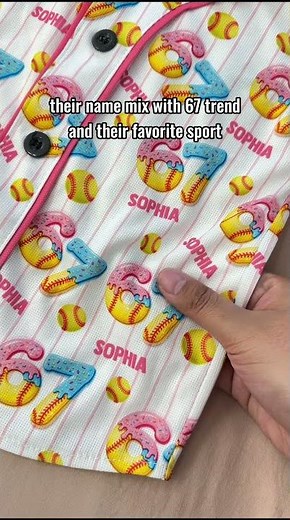 67 Sport Ice Cream Drip | Personalized Kids Baseball Jersey
