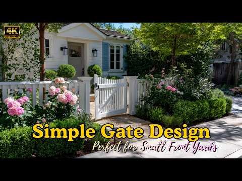 Peaceful Garden Entrances | Beautiful Gate Designs for Elegant Front Yards