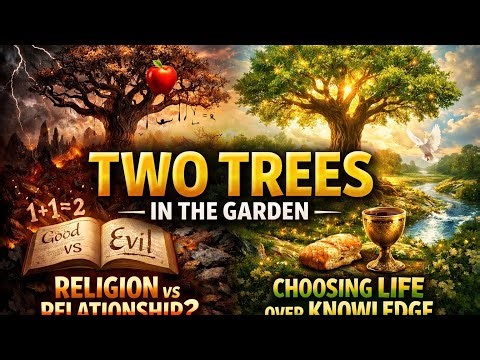 Two trees in the garden