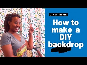Easy DIY Backdrop for YouTube Videos, Instagram, Zoom, Selfies & More