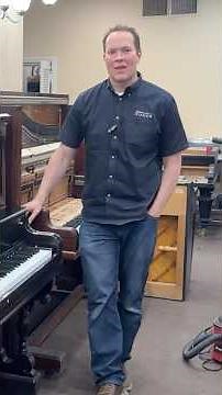 AFTER: North Carolina Family Heirloom 1890 Emerson Upright Piano Restoration & Refinishing!